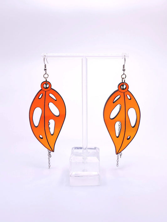  Acrylics Leaf Drop Earrings | Women's Leaf Earrings | Lumen Alchemy