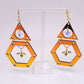 Eye Catching Hexagon Earrings | Queen Bee Earrings | Lumen Alchemy