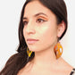  Acrylics Leaf Drop Earrings | Women's Leaf Earrings | Lumen Alchemy