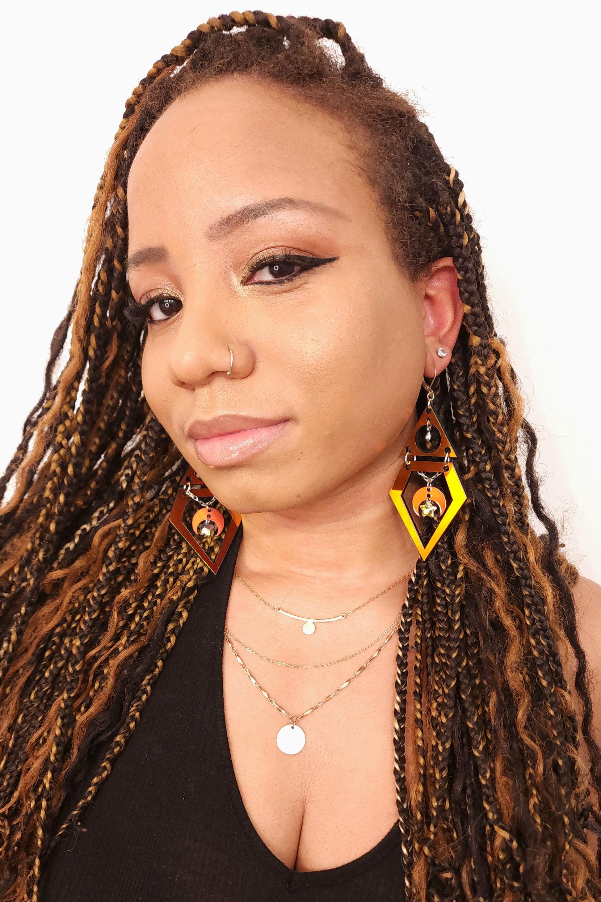 Acrylic Geometric Shaped Earrings | Charm Earrings | Lumen Alchemy