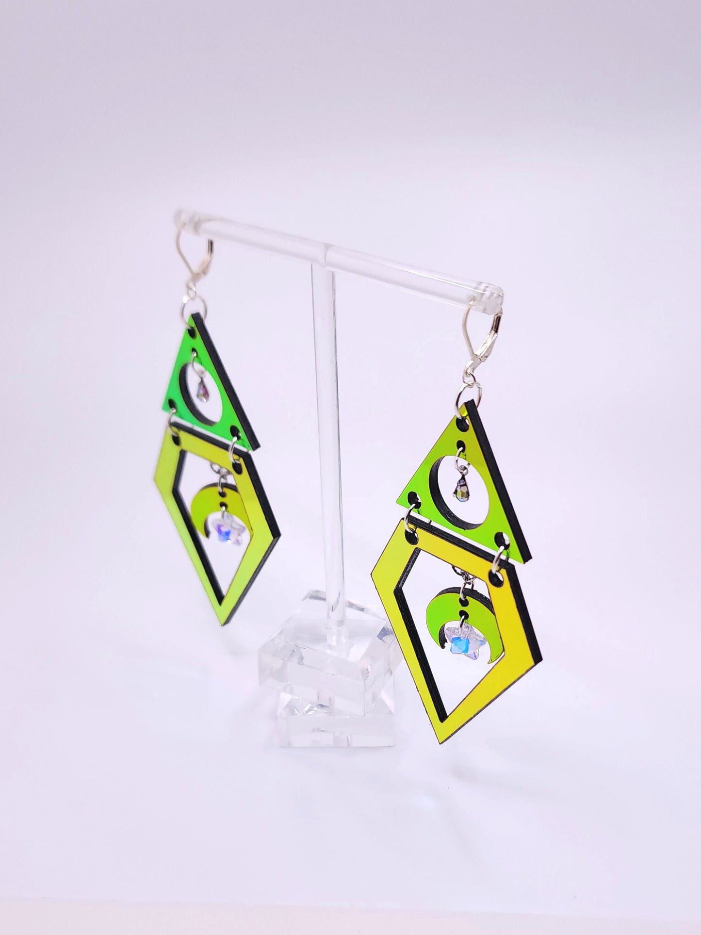 Acrylic Geometric Shaped Earrings | Charm Earrings | Lumen Alchemy